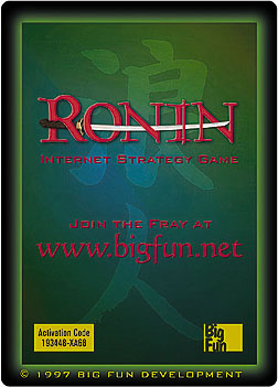 Back of RONIN Card